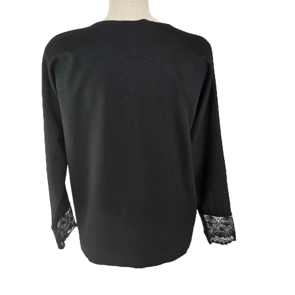 ATELIER CAMILLE Anthropologie Cardigan Viscose Lace Cuffs Women’s Size 0 France - Picture 3 of 14